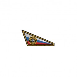 Флаг уголок на берет МЧС вышитый